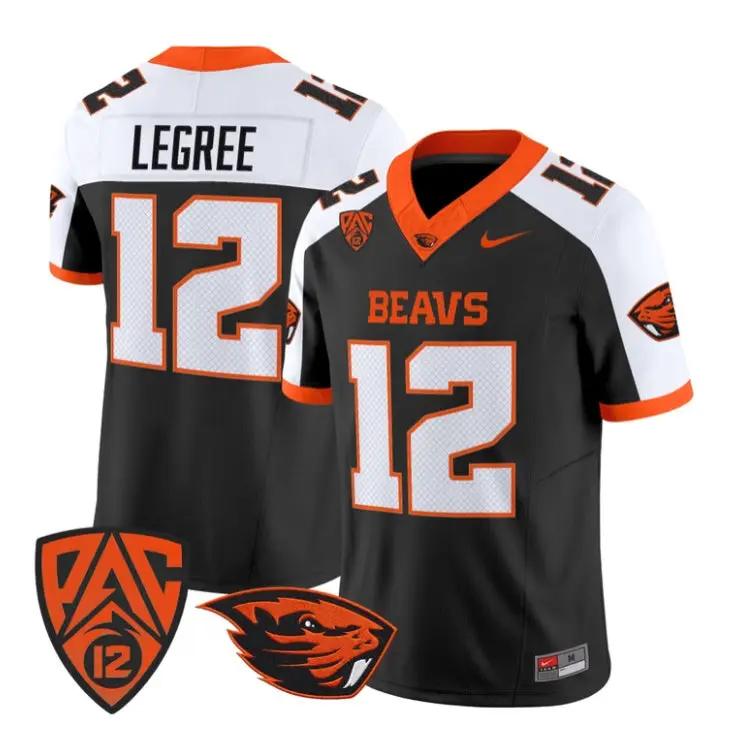 Jesse LeGree Jersey #12 Oregon State Beavers 2026 Limited Stitched by My Store NCAA Football Jerseys