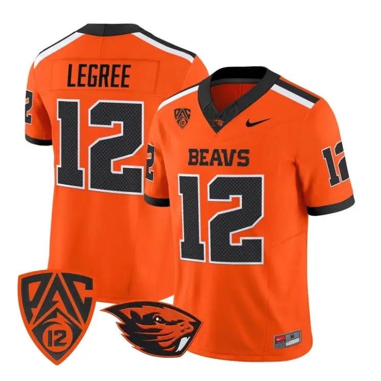Jesse LeGree Jersey #12 Oregon State Beavers 2026 Limited Stitched by My Store NCAA Football Jerseys