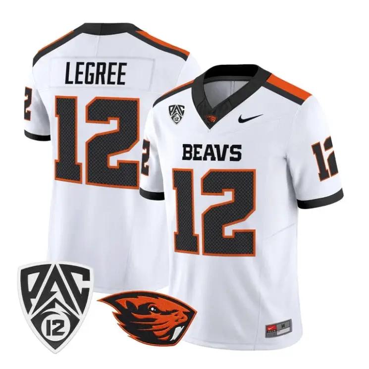 Jesse LeGree Jersey #12 Oregon State Beavers 2026 Limited Stitched by My Store NCAA Football Jerseys