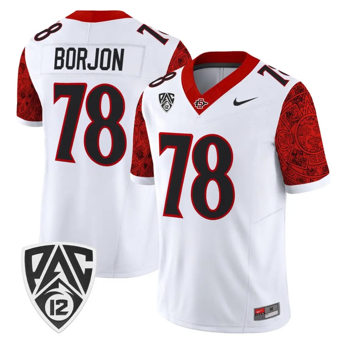 joe-borjon-jersey-78-san-diego-state-aztecs-2026-vapor-stitched-02 - Top Design Fan Joe Borjon Jersey #78 San Diego State Aztecs 2026 Vapor Stitched