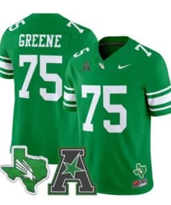 Joe Greene Jersey #75 North Texas Mean Green 2026 Limited Stitched by My Store NCAA Football Jerseys