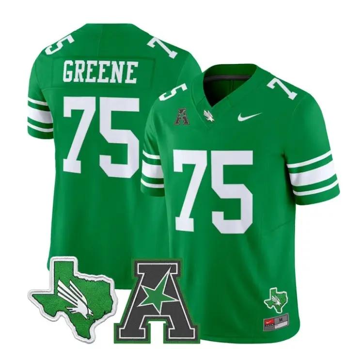 Joe Greene Jersey #75 North Texas Mean Green 2026 Limited Stitched by My Store NCAA Football Jerseys