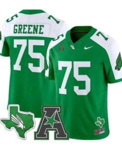 Joe Greene Jersey #75 North Texas Mean Green 2026 Limited Stitched by My Store NCAA Football Jerseys