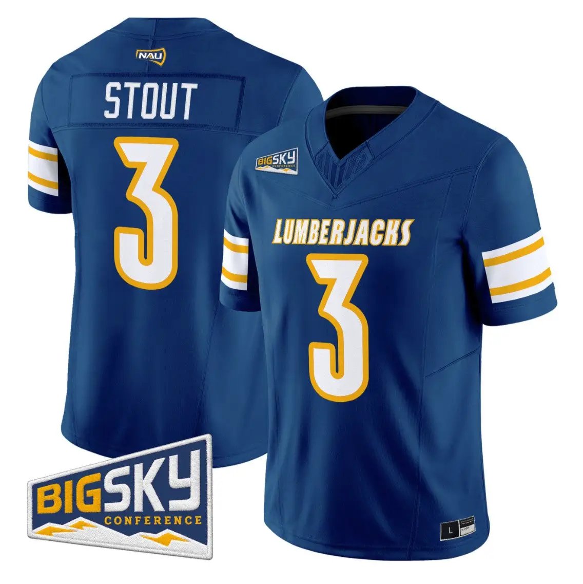 Joey Stout Jersey #3 Northern Arizona Lumberjacks 2026 Vapor Stitched