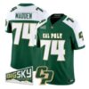 John Madden Jersey #74 Cal Poly Mustangs 2026 Vapor Stitched - Top Design Fan John Madden Jersey #74 Cal Poly Mustangs 2026 Vapor Stitched