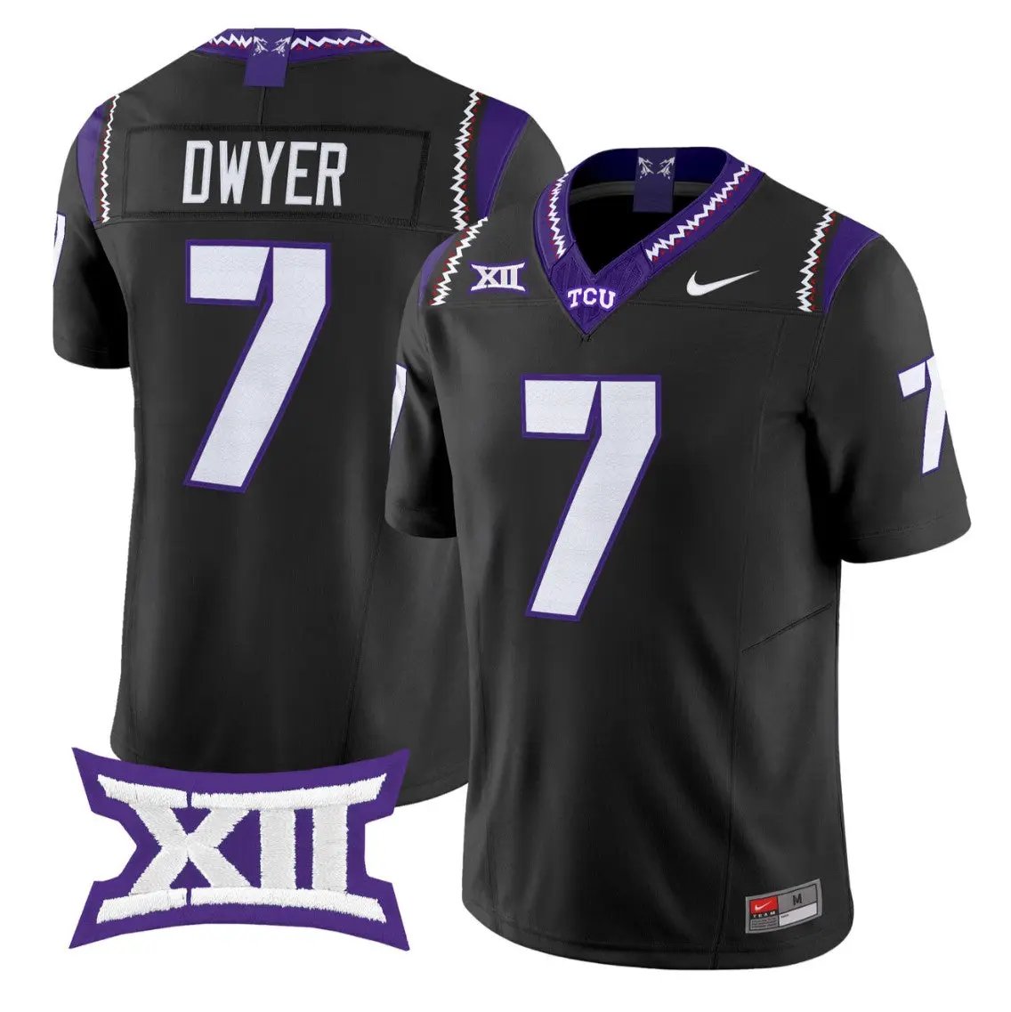 Jordan Dwyer Jersey #7 TCU Horned Frogs 2026 Vapor Limited Football Stitched - Top Design Fan Jordan Dwyer Jersey #7 TCU Horned Frogs 2026 Vapor Limited Football Stitched
