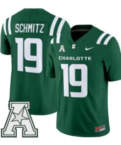Kadin Schmitz Jersey #19 Charlotte 49ers 2026 Vapor Limited Stitched by My Store NCAA Football Jerseys