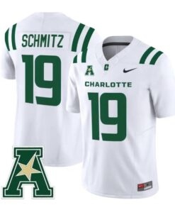 Kadin Schmitz Jersey #19 Charlotte 49ers 2026 Vapor Limited Stitched by My Store NCAA Football Jerseys