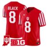 Kaelon Black Jersey #8 Indiana Hoosiers 2026 Indiana State Patch Vapor Stitched - Top Design Fan Kaelon Black Jersey #8 Indiana Hoosiers 2026 Indiana State Patch Vapor Stitched