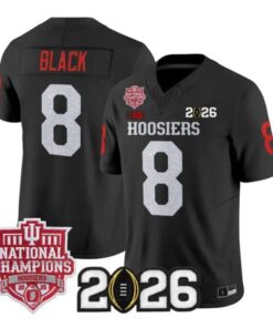 Kaelon Black Jersey #8 Indiana Hoosiers 2026 Glitter Vapor All Stitched by My Store NCAA Football Jerseys