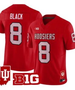 Kaelon Black Jersey #8 Indiana Hoosiers 90s Throwback 2026 Vapor Stitched by My Store NCAA Football Jerseys
