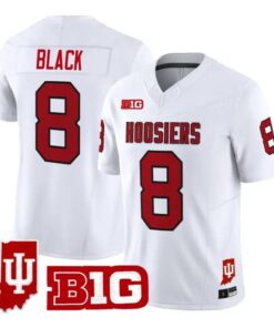 Kaelon Black Jersey #8 Indiana Hoosiers 90s Throwback 2026 Vapor Stitched by My Store NCAA Football Jerseys