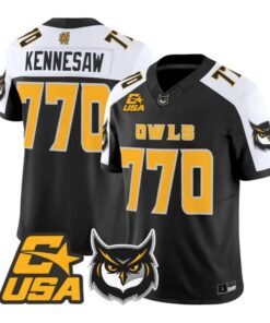Kennesaw Jersey #770 Kennesaw State Owls 2026 Vapor Limited Stitched by My Store NCAA Football Jerseys