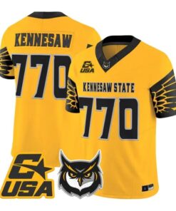 Kennesaw Jersey #770 Kennesaw State Owls 2026 Vapor Limited Stitched by My Store NCAA Football Jerseys
