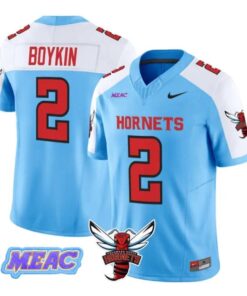 Kobe Boykin Jersey #2 Delaware State Hornets 2026 Vapor All Stitched by My Store NCAA Football Jerseys