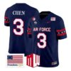 Kyle Chen Jersey #3 Air Force Falcons 2026 Freedom 250 Vapor Stitched - Top Design Fan Kyle Chen Jersey #3 Air Force Falcons 2026 Freedom 250 Vapor Stitched