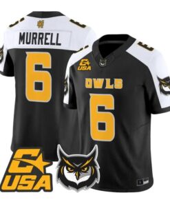 LaTrelle Murrell Jersey #6 Kennesaw State Owls 2026 Limited Stitched by My Store NCAA Football Jerseys