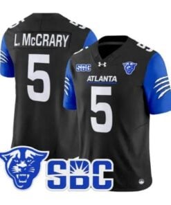 Lanear McCrary Jr Jersey #5 Georgia State Panthers 2026 Stitched by My Store NCAA Football Jerseys