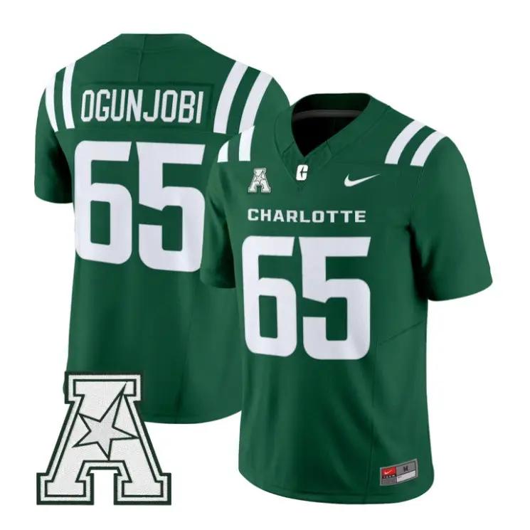 Larry Ogunjobi Jersey #65 Charlotte 49ers 2026 Vapor All Stitched by My Store NCAA Football Jerseys