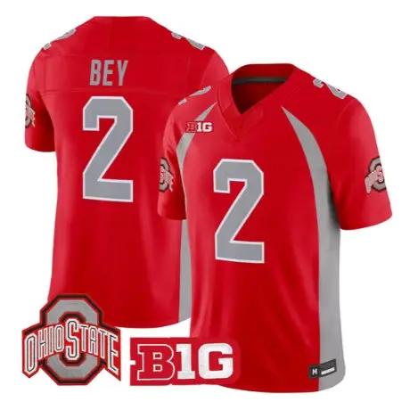 Legend Bey Jersey #2 Ohio State Buckeyes 1990 Throwback 2026 Stitched by My Store NCAA Football Jerseys
