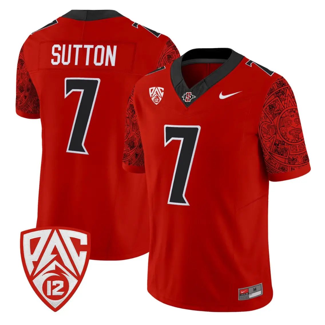 lucky-sutton-jersey-7-san-diego-state-aztecs-2026-vapor-stitched-01 - Top Design Fan Lucky Sutton Jersey #7 San Diego State Aztecs 2026 Vapor Stitched