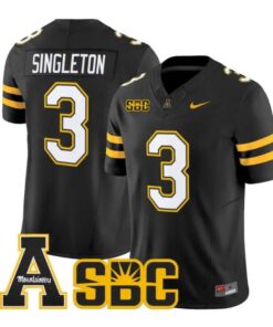 Malachi Singleton Jersey #3 App State Mountaineers 2026 All Stitched by My Store NCAA Football Jerseys