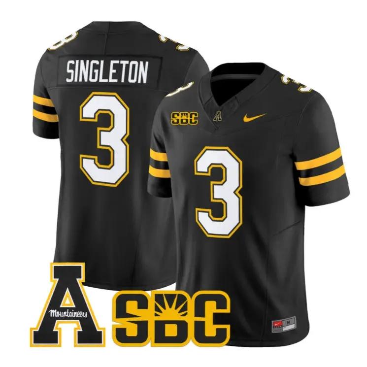 Malachi Singleton Jersey #3 App State Mountaineers 2026 All Stitched by My Store NCAA Football Jerseys