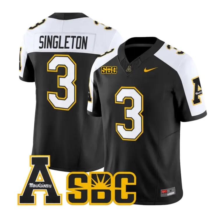 Malachi Singleton Jersey #3 App State Mountaineers 2026 All Stitched by My Store NCAA Football Jerseys