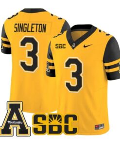 Malachi Singleton Jersey #3 App State Mountaineers 2026 All Stitched by My Store NCAA Football Jerseys