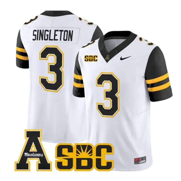 Malachi Singleton Jersey #3 App State Mountaineers 2026 All Stitched by My Store NCAA Football Jerseys