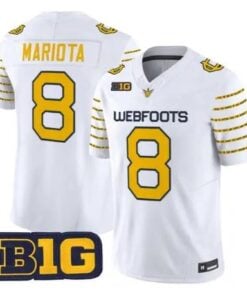 Marcus Mariota Jersey #8 Oregon Ducks 1916 Throwback All Stitched by My Store NCAA Football Jerseys