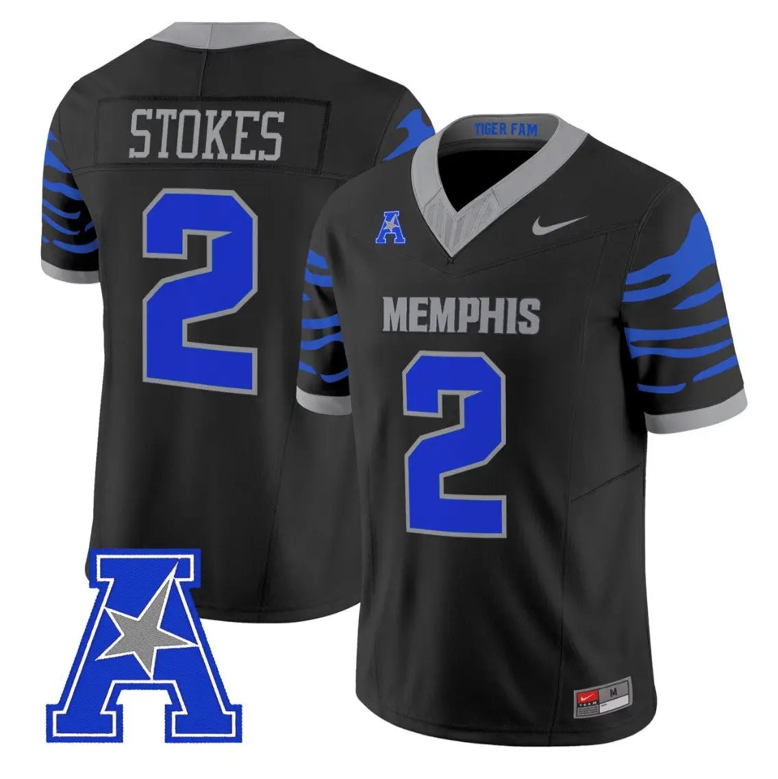 Marcus Stokes Jersey #2 Memphis Tigers 2026 Vapor Limited All Stitched - Top Design Fan Marcus Stokes Jersey #2 Memphis Tigers 2026 Vapor Limited All Stitched