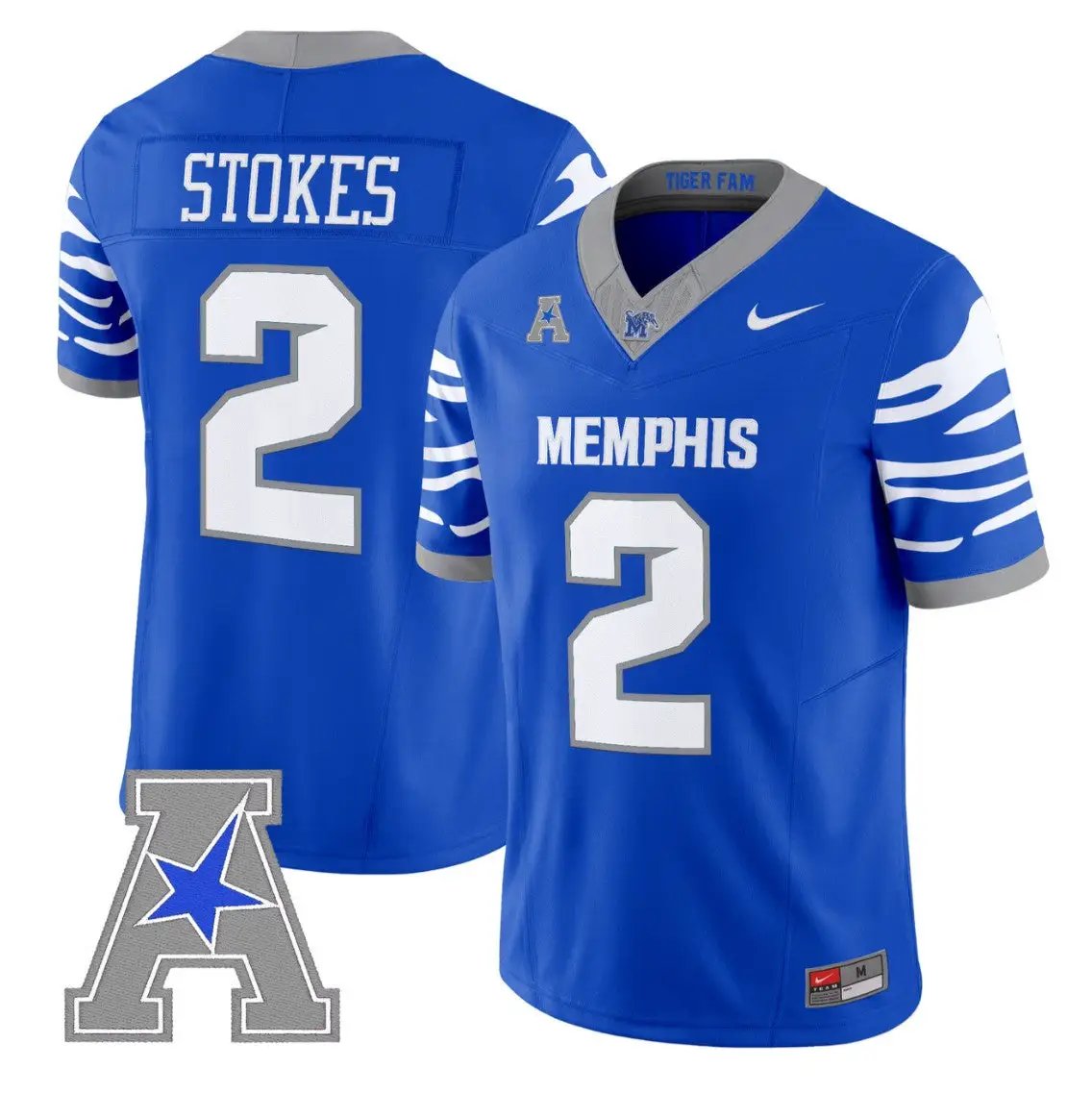 marcus-stokes-jersey-2-memphis-tigers-2026-vapor-limited-all-stitched-02 - Top Design Fan Marcus Stokes Jersey #2 Memphis Tigers 2026 Vapor Limited All Stitched