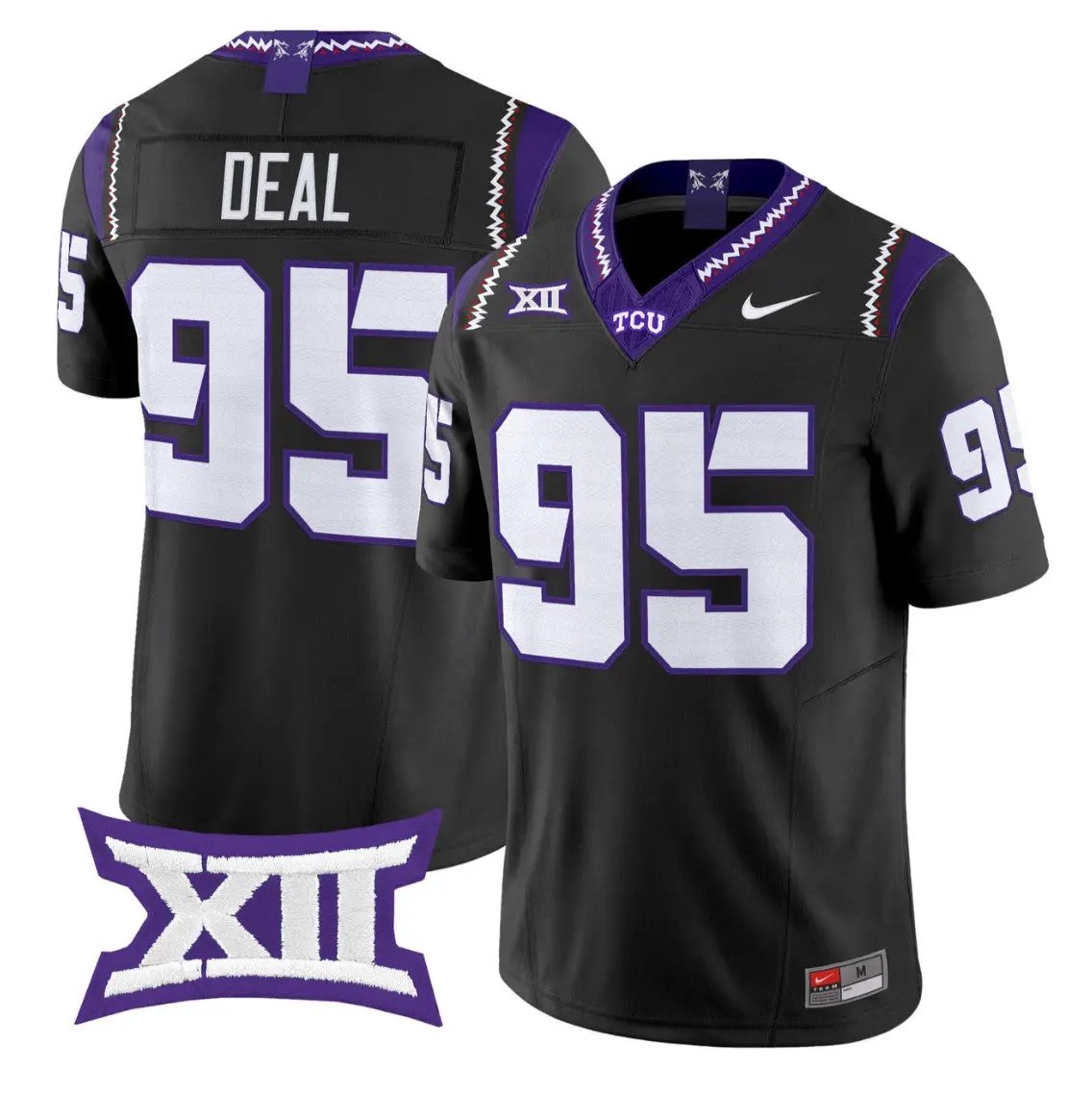 Markis Deal Jersey #95 TCU Horned Frogs 2026 Vapor Limited Football Stitched - Top Design Fan Markis Deal Jersey #95 TCU Horned Frogs 2026 Vapor Limited Football Stitched