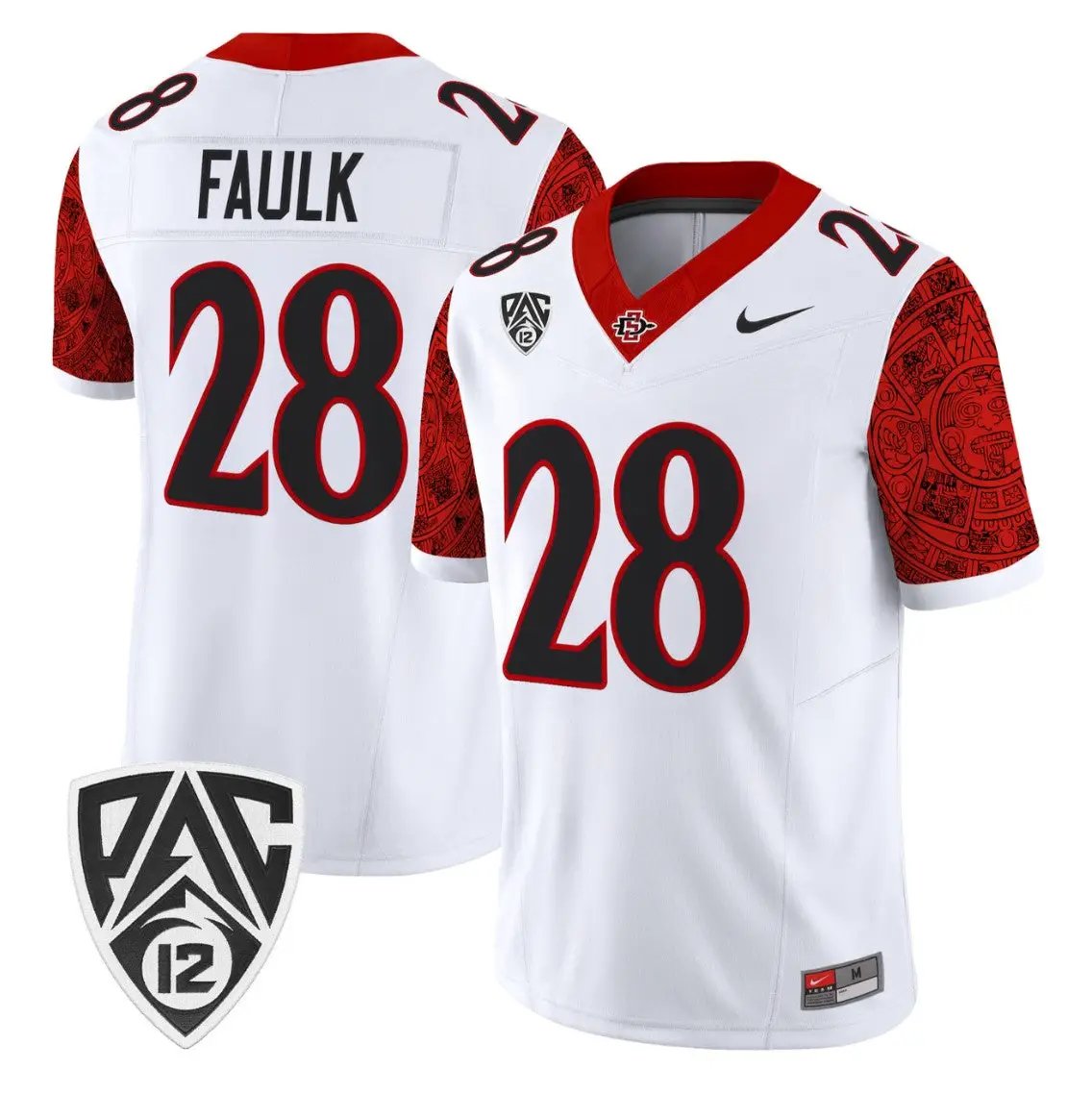 marshall-faulk-jersey-28-san-diego-state-aztecs-2026-vapor-stitched-02 - Top Design Fan Marshall Faulk Jersey #28 San Diego State Aztecs 2026 Vapor Stitched