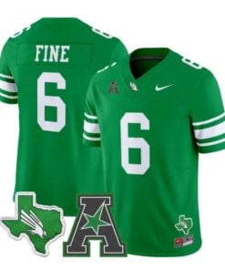 Mason Fine Jersey #6 North Texas Mean Green 2026 Vapor All Stitched by My Store NCAA Football Jerseys