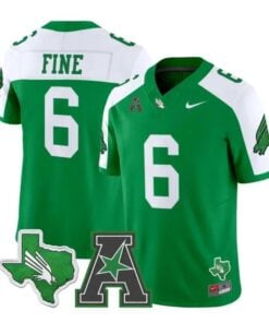 Mason Fine Jersey #6 North Texas Mean Green 2026 Vapor All Stitched by My Store NCAA Football Jerseys