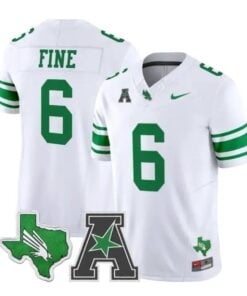 Mason Fine Jersey #6 North Texas Mean Green 2026 Vapor All Stitched by My Store NCAA Football Jerseys