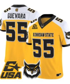 Mateo Guevara Jersey #55 Kennesaw State Owls 2026 Vapor All Stitched by My Store NCAA Football Jerseys