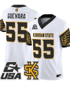 Mateo Guevara Jersey #55 Kennesaw State Owls 2026 Vapor All Stitched by My Store NCAA Football Jerseys
