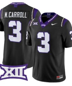 Max Carroll Jersey #3 TCU Horned Frogs 2026 Vapor Limited Football Stitched