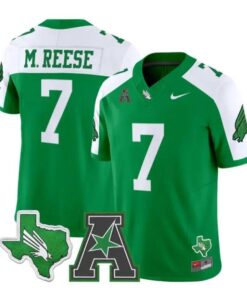 Max Reese Jersey #7 North Texas Mean Green 2026 Limited All Stitched by My Store NCAA Football Jerseys