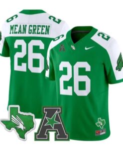 Mean Green Jersey #26 North Texas Mean Green 2026 Vapor All Stitched by My Store NCAA Football Jerseys