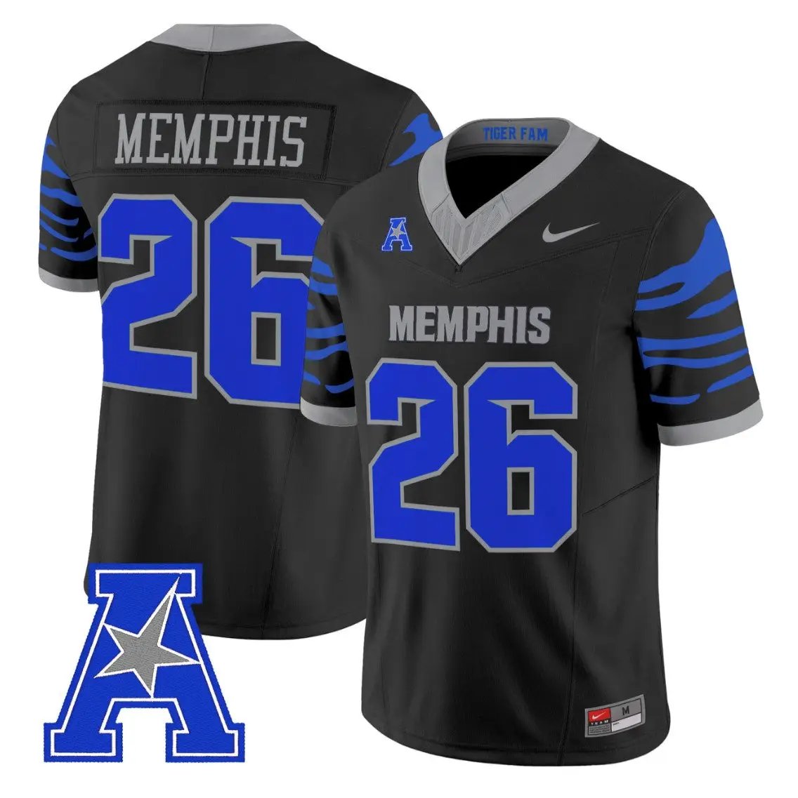 Memphis Jersey #26 Memphis Tigers 2026 Vapor Limited Stitched - Top Design Fan Memphis Jersey #26 Memphis Tigers 2026 Vapor Limited Stitched