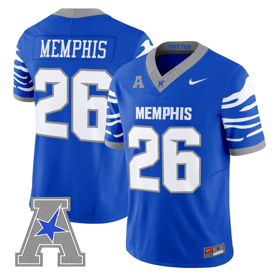 memphis-jersey-26-memphis-tigers-2026-vapor-limited-stitched-02 - Top Design Fan Memphis Jersey #26 Memphis Tigers 2026 Vapor Limited Stitched