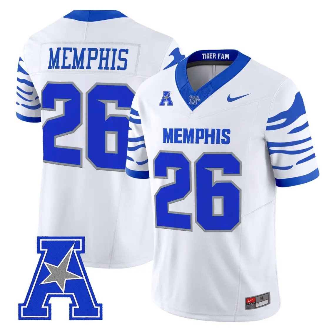memphis-jersey-26-memphis-tigers-2026-vapor-limited-stitched-03 - Top Design Fan Memphis Jersey #26 Memphis Tigers 2026 Vapor Limited Stitched