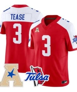 Micah Tease Jersey #3 Tulsa Golden Hurricane 2026 Limited Stitched by My Store NCAA Football Jerseys