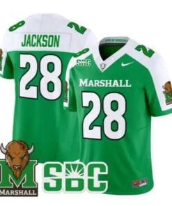 Mickey Jackson Jersey #28 Marshall Thundering Herd Stitched by My Store NCAA Football Jerseys