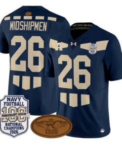 MidshipmenJersey #26 Navy Midshipmen 1926 National Championship Vapor Stitched by My Store NCAA Football Jerseys