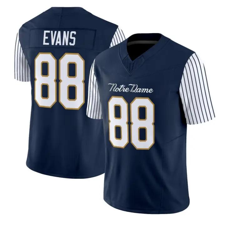 Mitchell Evans Jersey #88 Notre Dame Fighting Irish 2018 Shamrock Series Stitched by My Store NCAA Football Jerseys